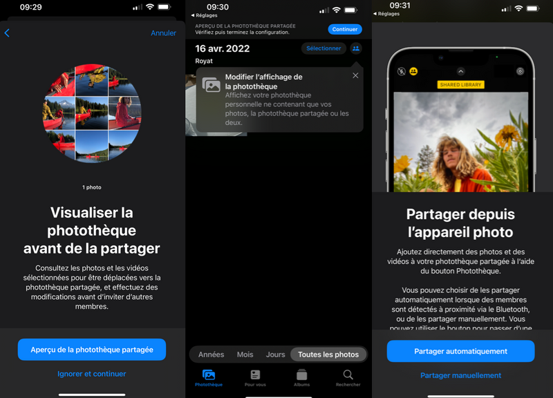 Aperçu de la fonctionnalité Photothèque partagée iCloud d'iOS/iPadOS 16 et macOS Ventura