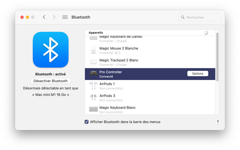 Les manettes Nintendo Switch fonctionnent sur Mac nativement !