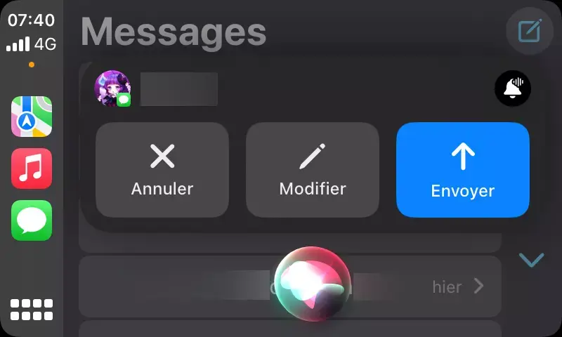 Siri et CarPlay iOS 17