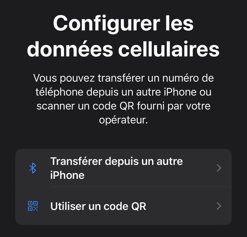 iOS 16 permettra de transférer une eSIM sur un autre iPhone en Bluetooth