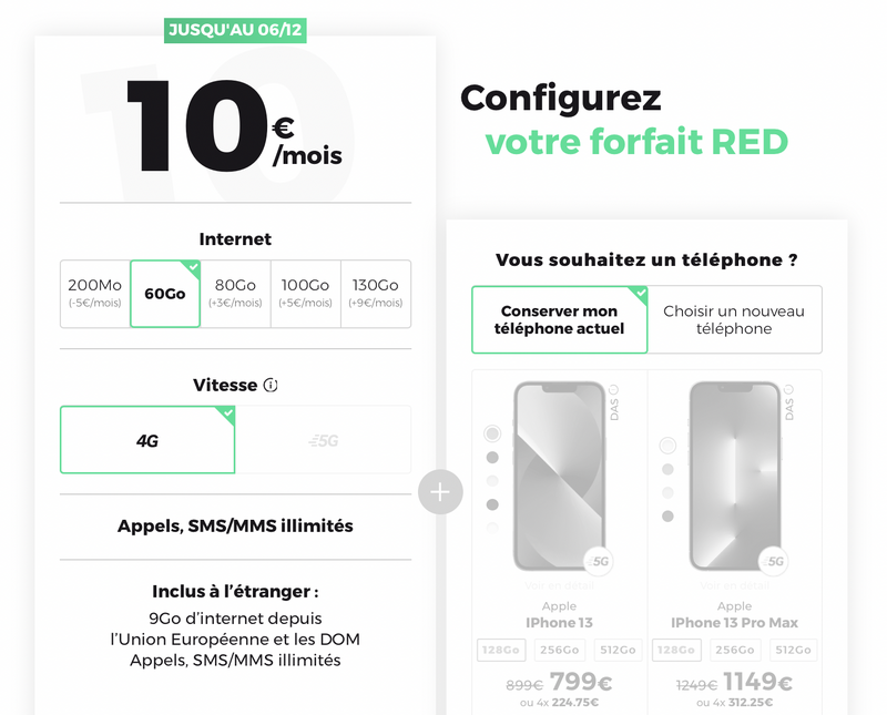 Illustration : Opérateur : des offres sans engagement de 60 à 150 Go dès 9,99€ (en 4G ou en 5G)