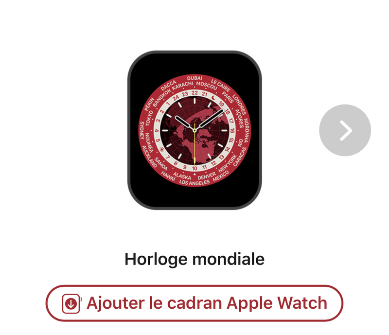 Illustration : Apple Watch : Apple propose six cadrans inédits (et gratuits) à télécharger #RED