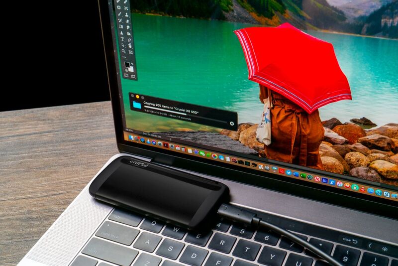 Le SSD USB-C 1050 Mo/s Crucial X8 1 To à 99€ (-35€), 2 To à 189,99€ (-56€)