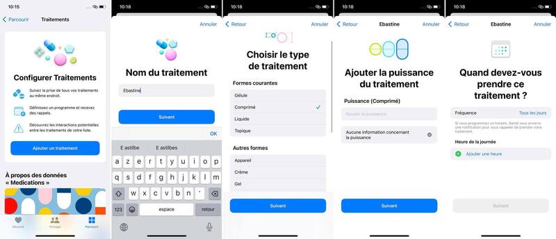 iOS 16 : Santé propose une nouvelle fonction "Traitements"