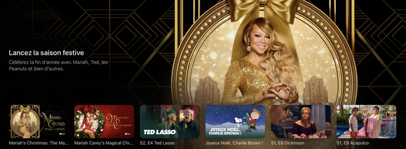 Illustration : TV+ fête Noël avec Mariah Carey, Otis et Eau Paisible