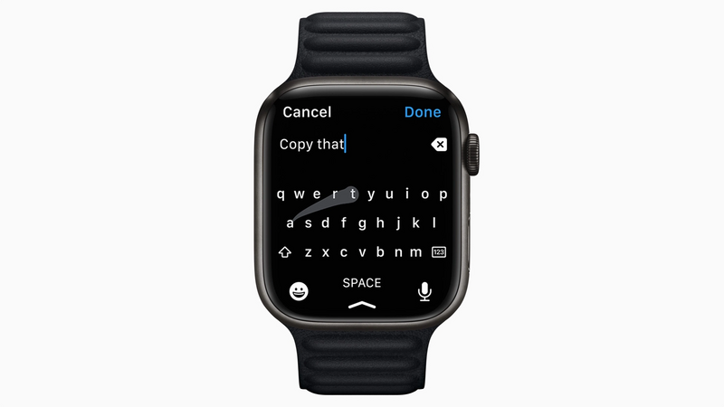 Illustration : Apple Watch : pour Apple, "l'écran de la Serie 7 ne peut qu'améliorer l'expérience utilisateur et l'accessibilité"