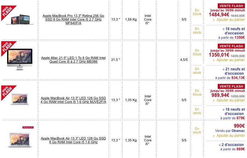 Bon plan : -10% sur une sélection de Mac (iMac, MacBook Pro, MacBook Air...) - Vente flash