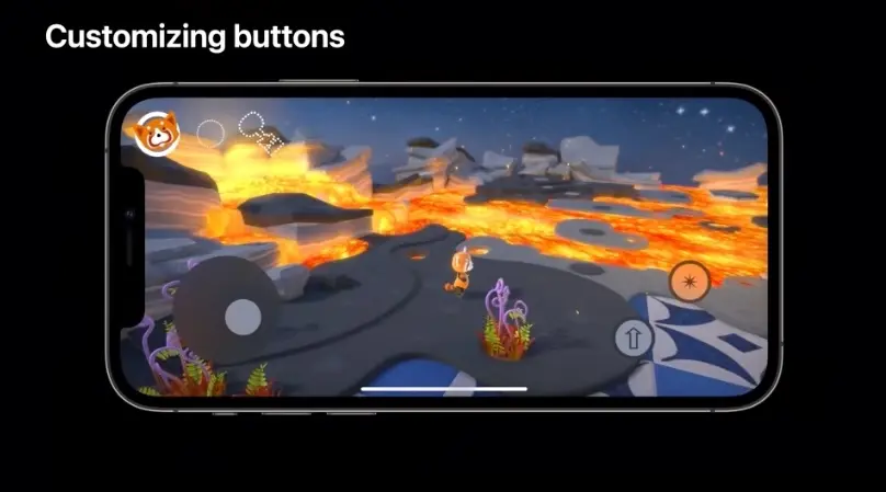 iOS 15 : une nouvelle interface pour les contrôles virtuels en jeu