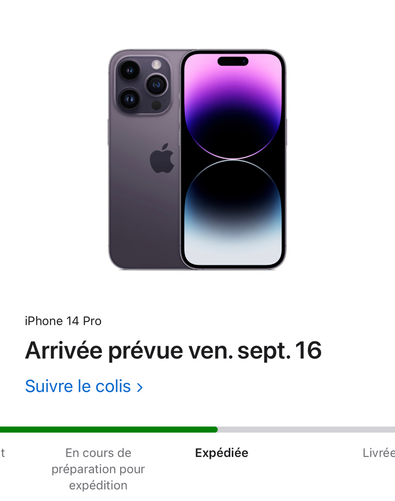 Les iPhone 14 / Pro et les Apple Watch Series 8 / Ultra sont expédiés