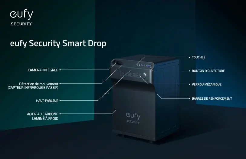 Security Smart Drop : un boitier connecté pour des livraisons sécurisées chez Eufy