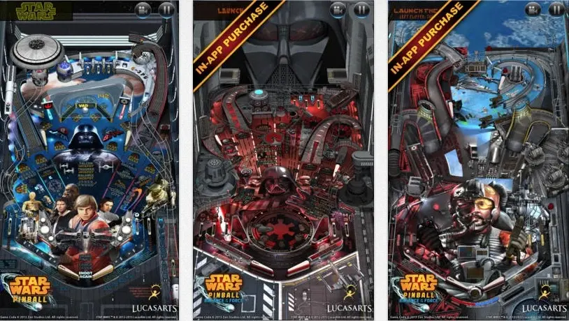 Star Wars Pinball 2 gratuit pour iOS, joue avec ta boule et la Force