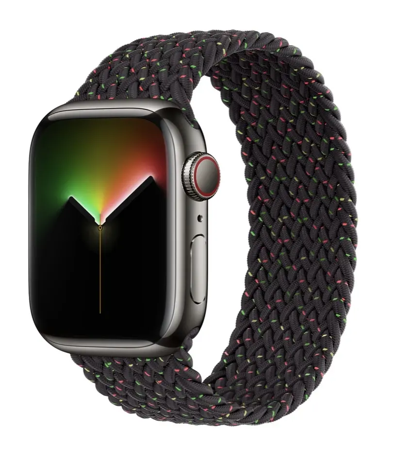 Apple : un nouveau bracelet tressé Black Unity  (à 99€) et un cadran "Lumières Unité"