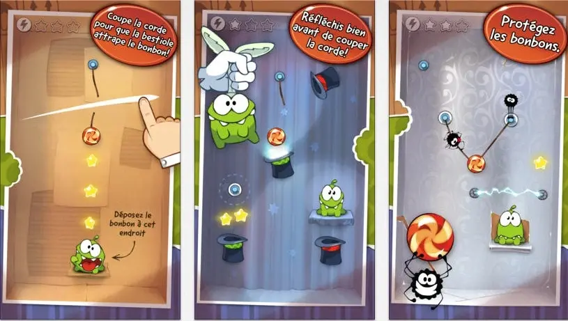 Cut The Rope iOS, gratuit pour première fois