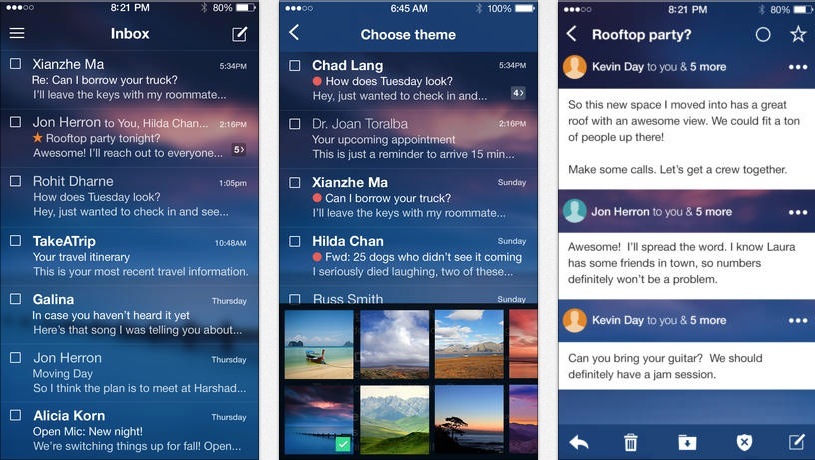 Yahoo Mail met vos courriels dans ses fils