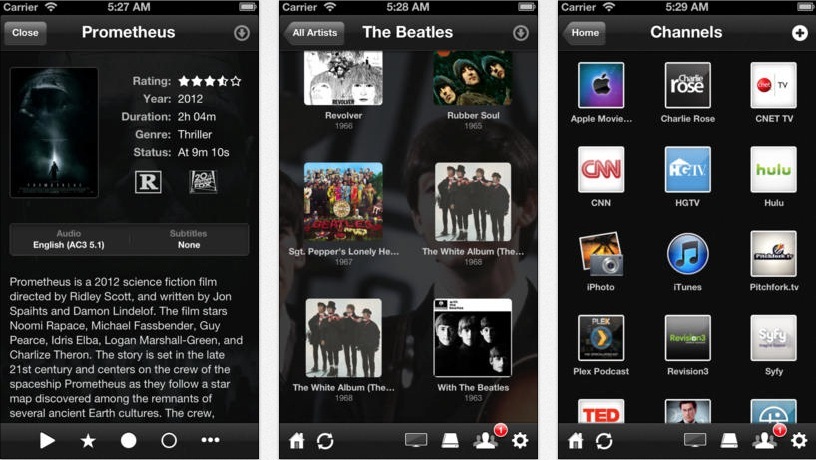 Plex se refait une beauté façon iOS 7