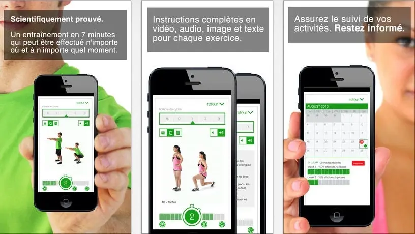 7 minutes d'exercice physique par jour, la Pomme offre ses conseils sportifs