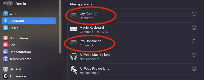 iOS 16 et macOS Ventura prennent en charge les Joy-Con et la manette Pro de la Switch