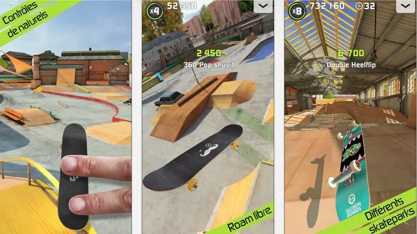 Touchgrind Skate 2 : fais du skate avec tes doigts sur iOS