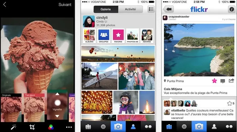 Flickr iOS permet l'importation automatique de vos images