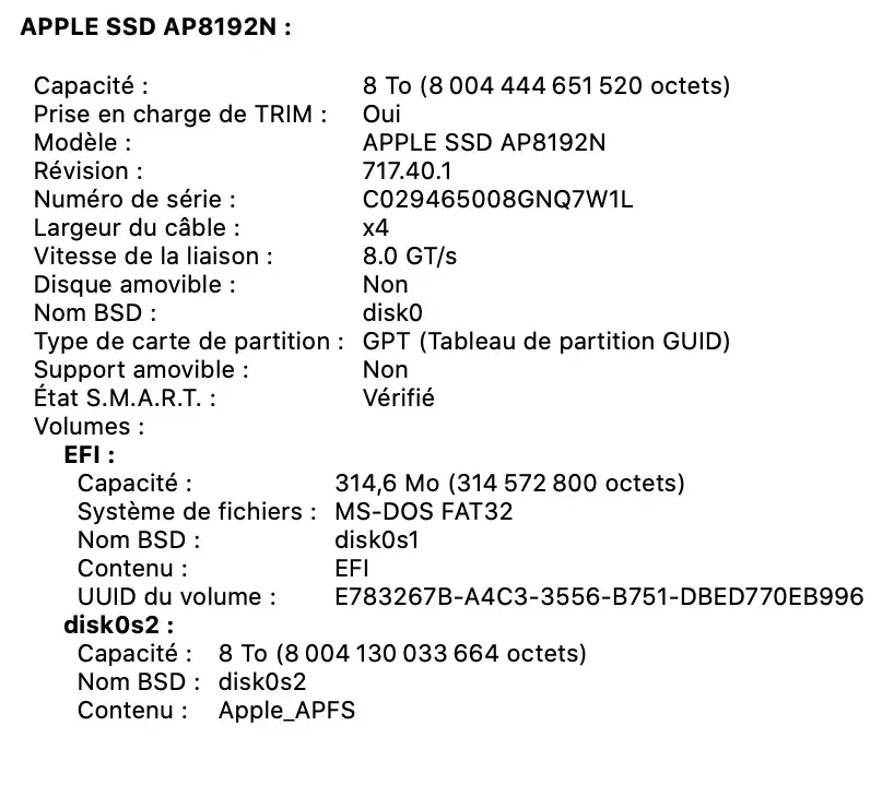 Petit bench du SSD de 8To du MacBook Pro 16" : va-t-il plus vite que les autres ?