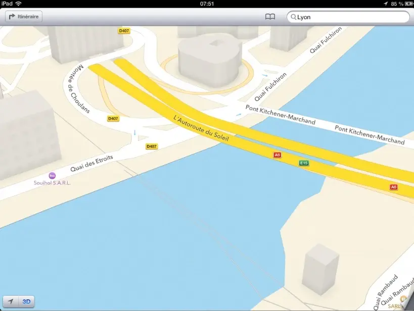Plans iOS : de nouvelles villes modélisées en 3D