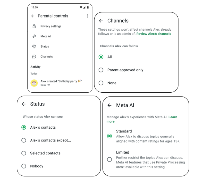 WhatsApp renforce son contr&ocirc;le parental pour les ados&nbsp;: ce qui change