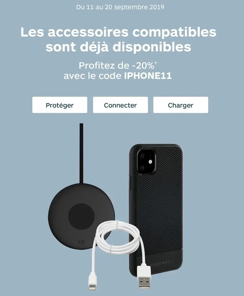 Bon plan : 20% de rabais sur les accessoires pour iPhone chez Boulanger