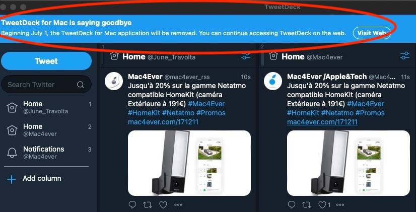 TweetDeck pour Mac s'arrête demain, quelles sont les alternatives ?