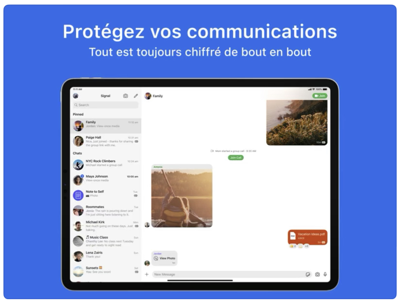 L’app chiffrée Signal se lance dans les Stories