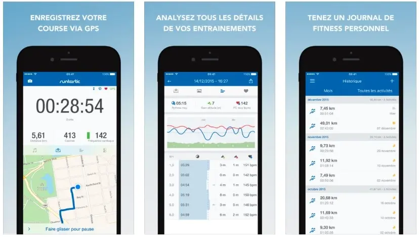 Runtastic GPS PRO surveille gratuitement la course, la marche, le ski et le vélo