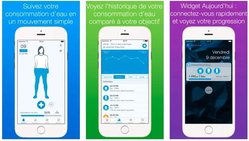 Un outil pour suivre sa consommation d’eau gratuit pendant une semaine sur iOS