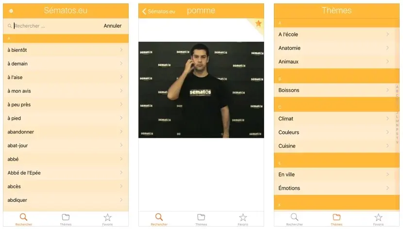 Sématos : le dictionnaire vidéo des langues des signes débarque dans l'App Store