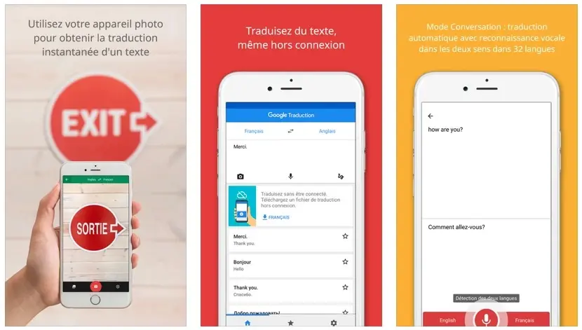 Google Traduction fonctionne sans connexion internet sur iOS