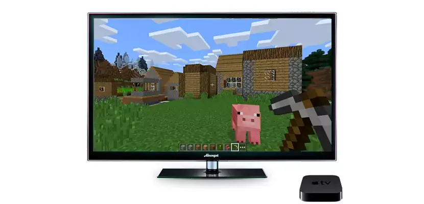 Sur l'Apple TV, Minecraft prend en charge le mode multijoueur de Realms