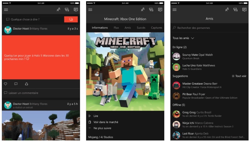 Microsoft met à jour son application Xbox sur iPhone et iPad