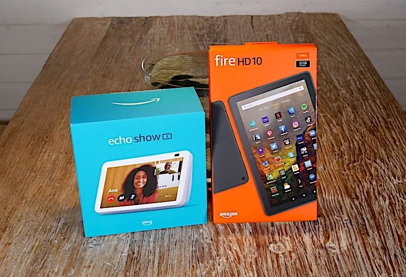 Prise en main des Echo Show 8 et Fire HD 10 2021