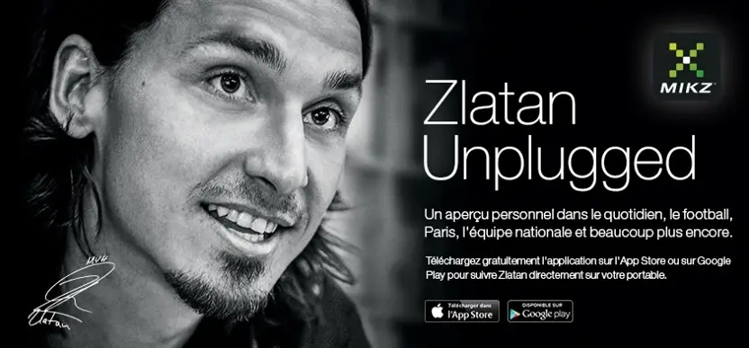 L'application offcielle de  Zlatan Ibrahimovic débarque sur l'App Store français