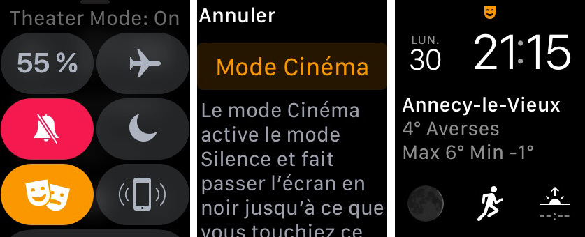 Le mode cinéma permet à l'Apple Watch de se faire très discrète (en images)