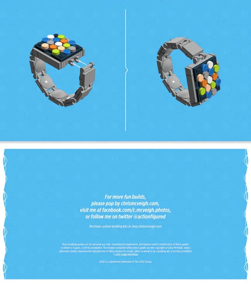 Vous trouvez l'Apple Watch trop chère ? Fabriquez la vôtre en LEGO !