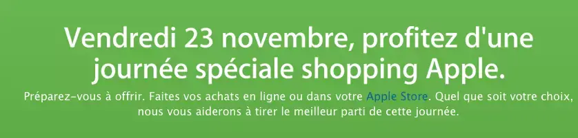 Black Friday : Apple confirme (mais ne dévoile rien)