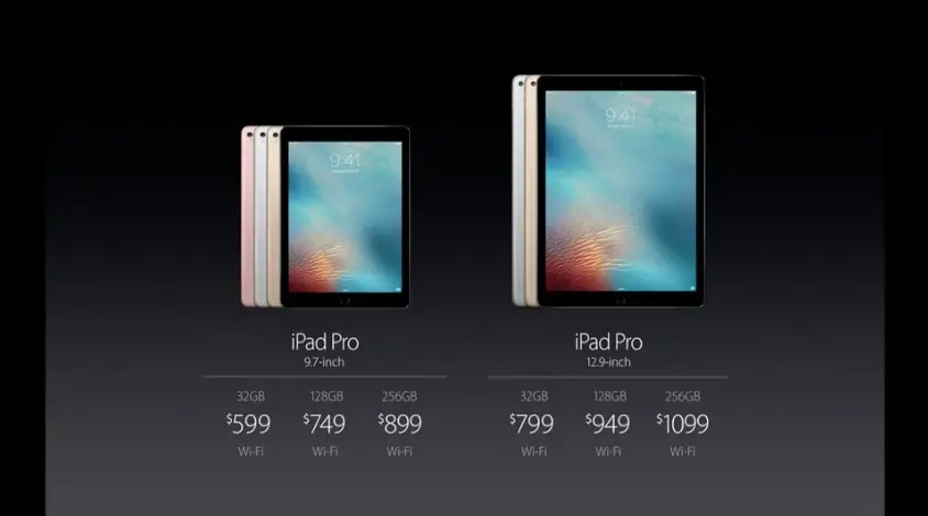 #Keynote : nouvel iPad Pro de 9,7"!