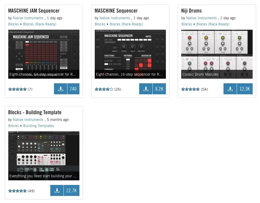 Reaktor 6.4 permet d'utiliser les Blocks, dont Jam Sequencer, au sein des Racks (vidéo)