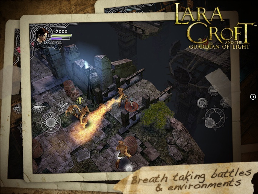 Lara Croft  pas complètement absente d'iOS