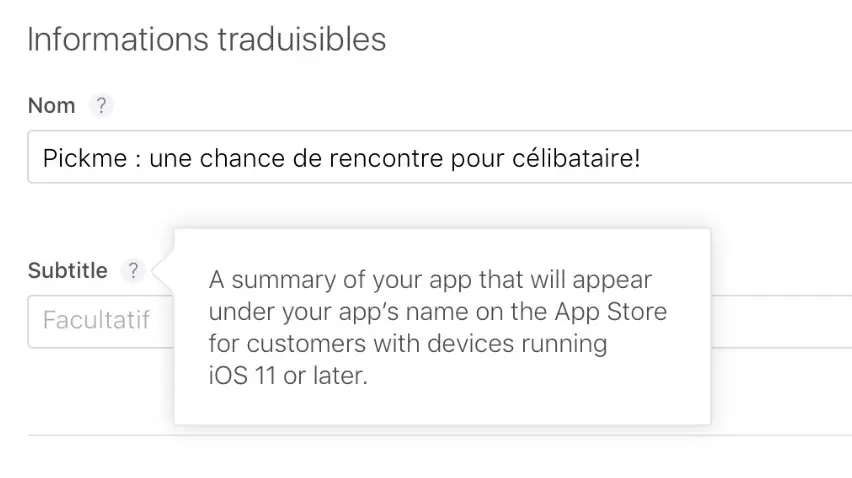 Bientôt des "sous-titres" dans l'App Store pour les applications