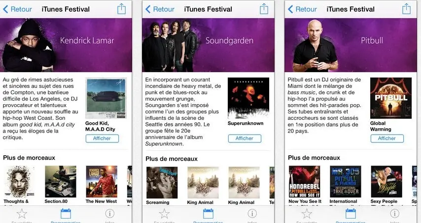 L'App iTunes Festival mise à jour, mais toujours pas d'iOS 7.1