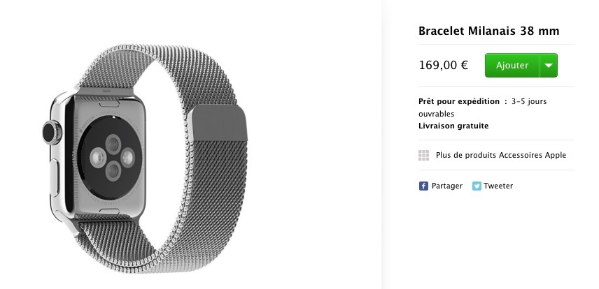 Apple Watch : la plupart des bracelets expédiés en moins d'une semaine !