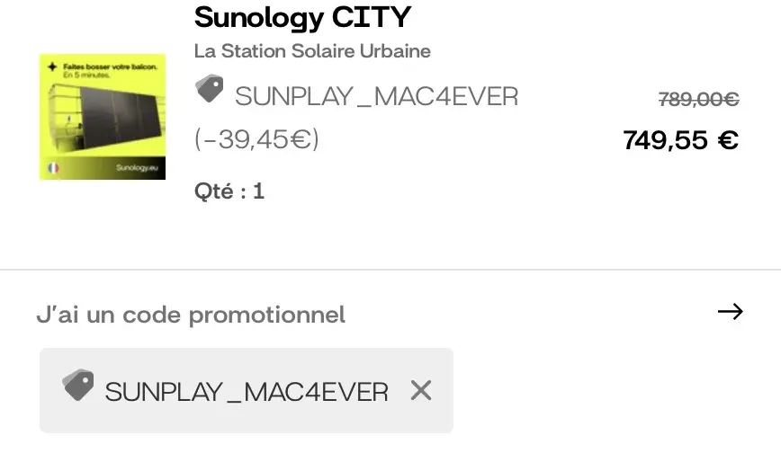 Des panneaux solaires plug&play pour balcon avec Sunology City ! + Code Promo