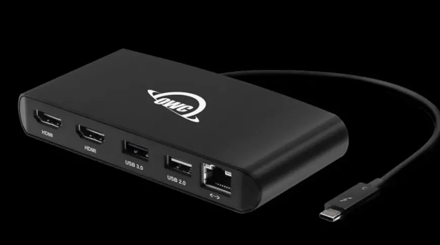 Un dock Thunderbolt 3 compact avec deux HDMI et un port Gigabit Ethernet chez OWC