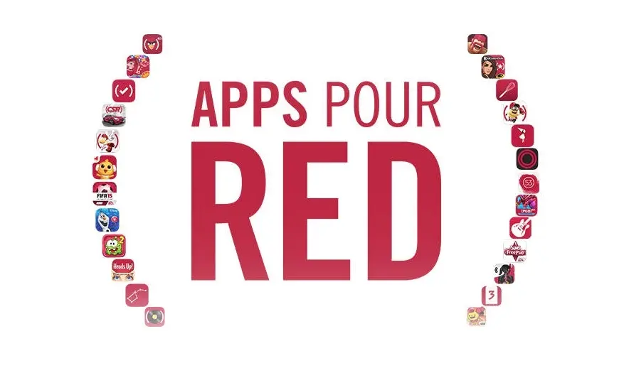 Rappel : 24 applications (RED) pour soutenir la recherche contre le Sida