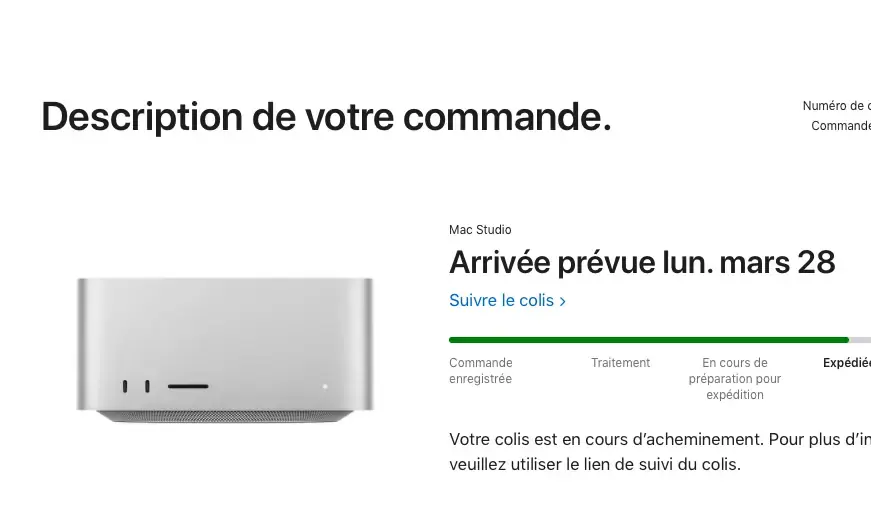 100€ de remboursés pour les Mac Studio livrés en retard ?